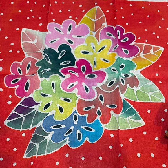 Colorful Floral Handkerchief - Picture 4 of 8